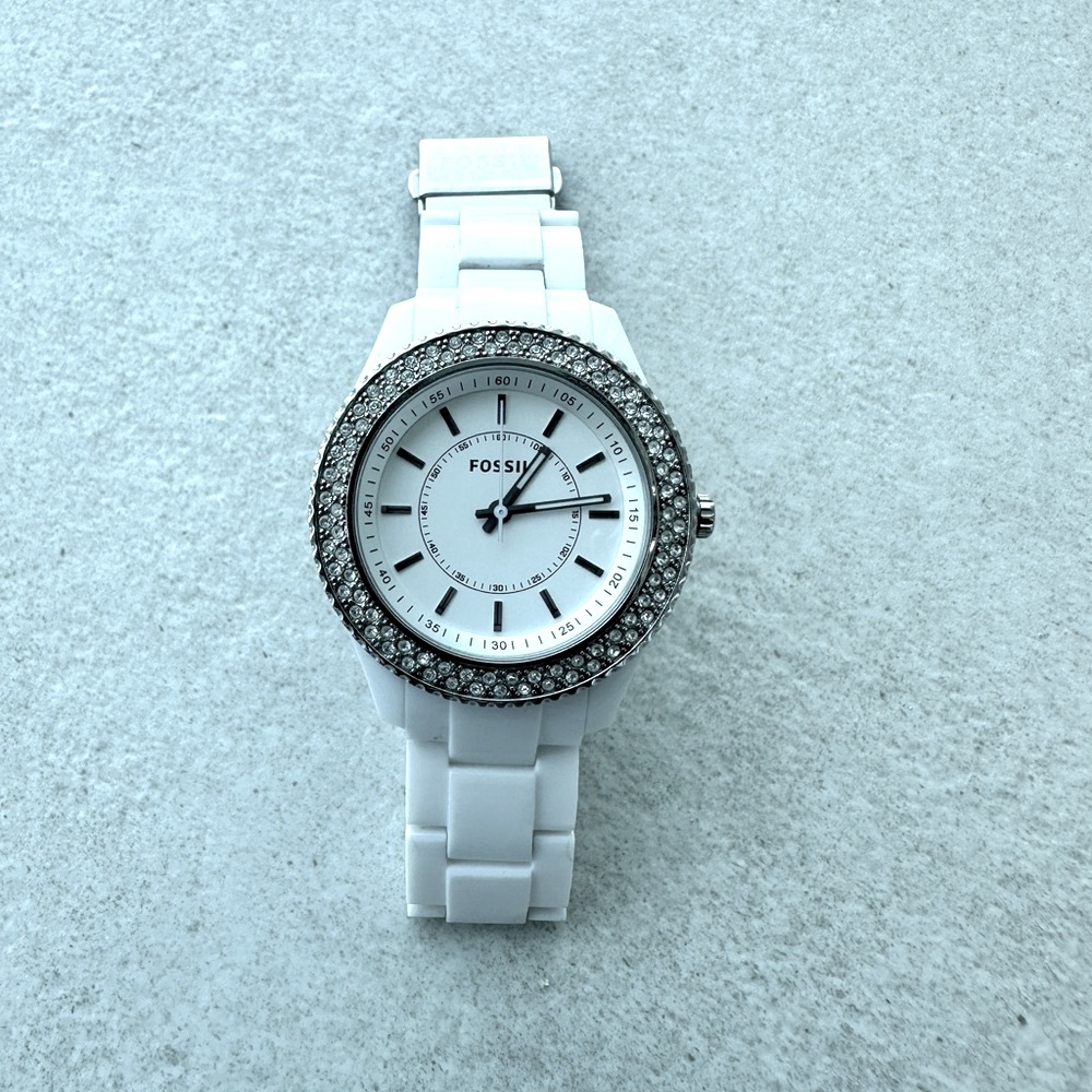 Fossil Glitz Watch Women 38mm Silver Tone
